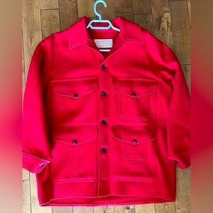 Vintage filson mackinaw wool scarlet cruiser 42